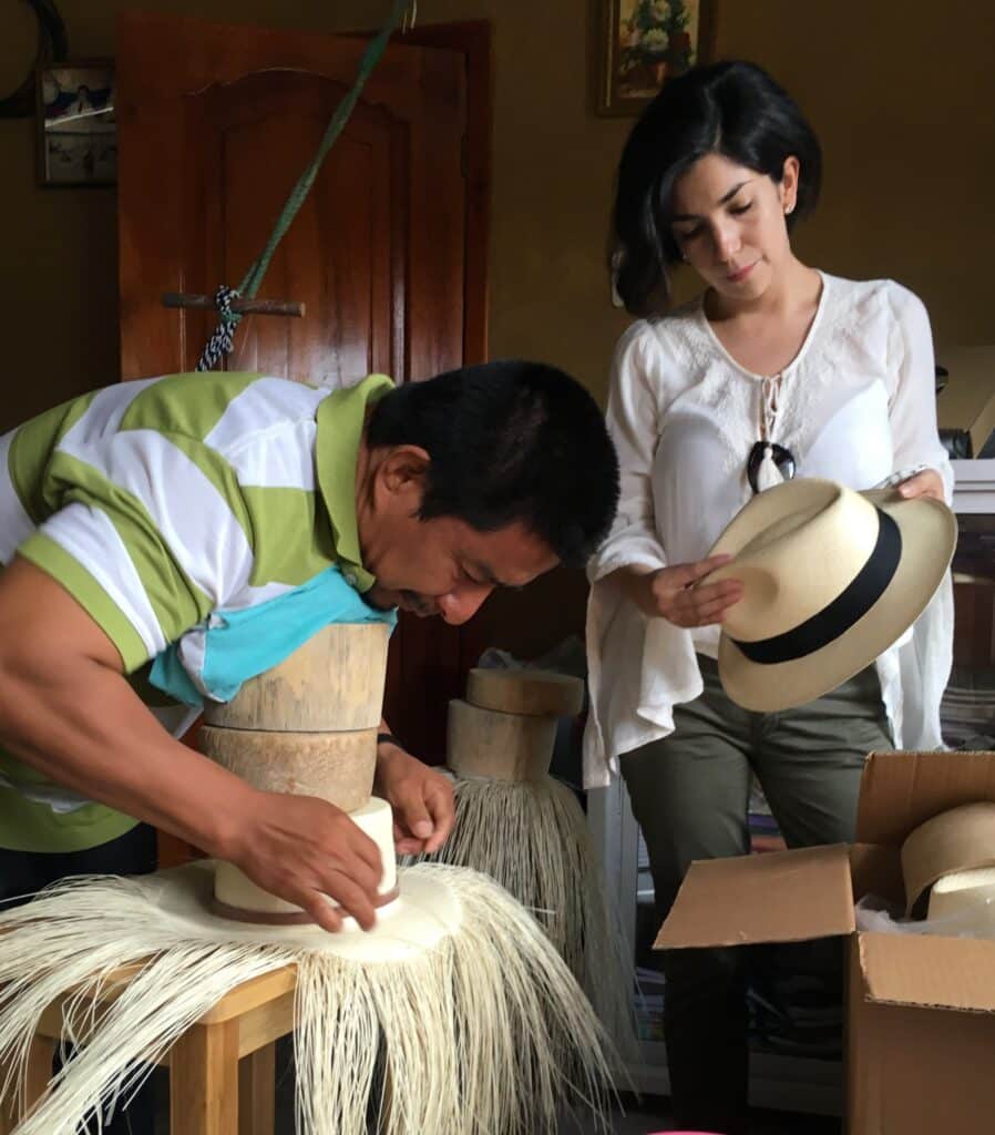 Montecristi hat weaving